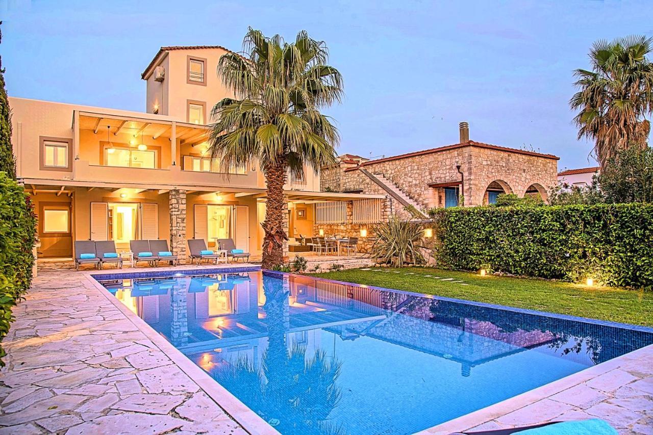 耶奥伊乌波利斯Cretan Mansion With Heated Swimming Pool别墅 外观 照片